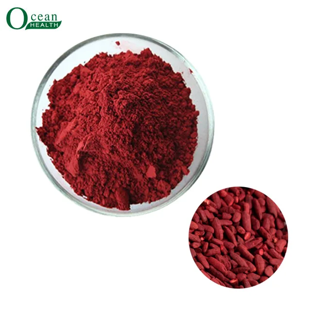 Red Yeast Rice Extract Rich In 0.2%-5% HPLC High Quality Monacolin k By Red Yeast Rice Manufacturer