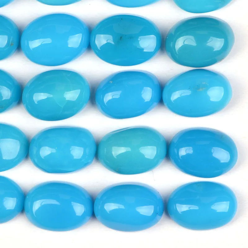 Extremely Rare  Natural Turquoise Sleeping Beauty Mines 5X7MM Oval Cabochons Loose Turquoise Cabochons