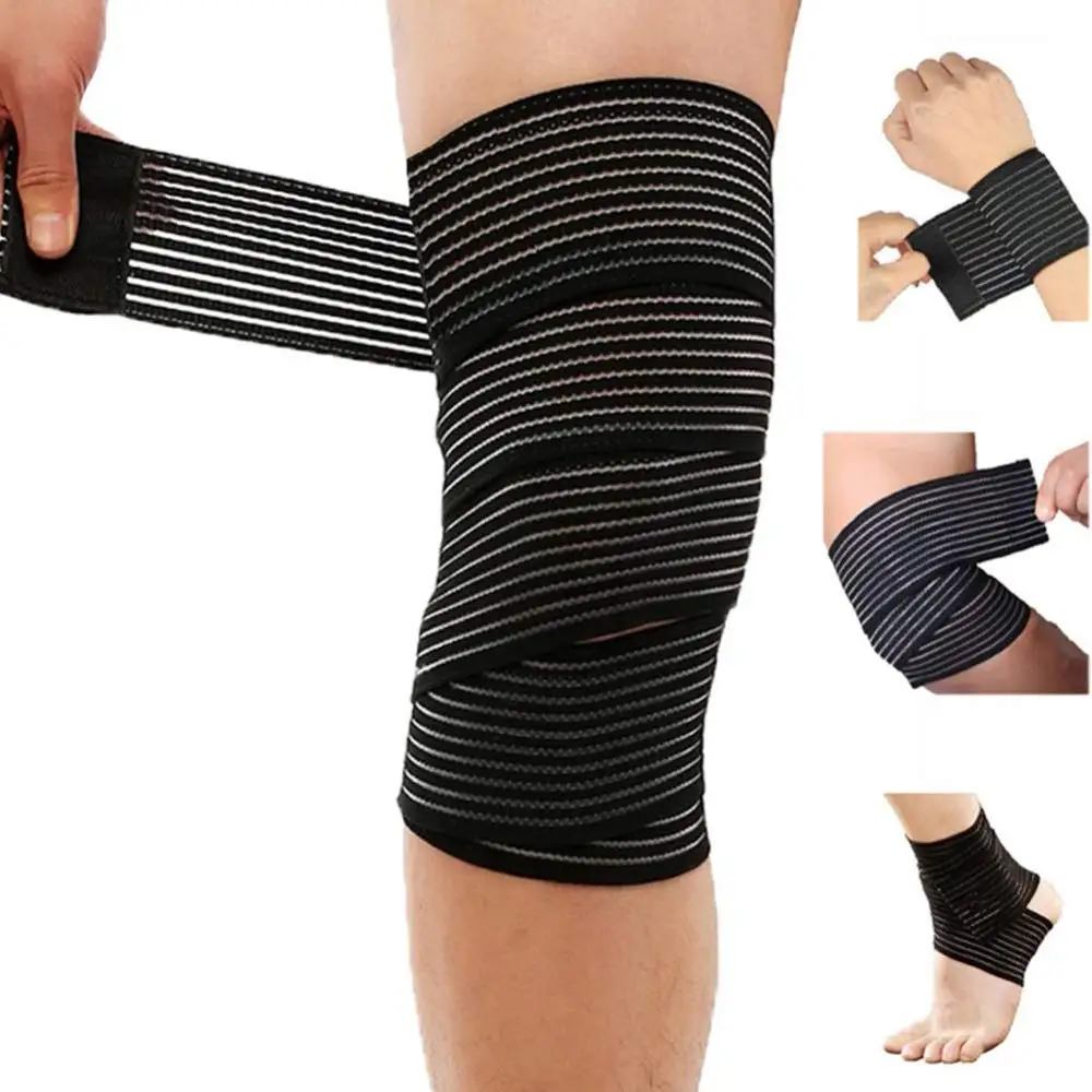 Knee Support Brace Knee Protector Elastic Breathable knee wraps powerlifting and customized logo