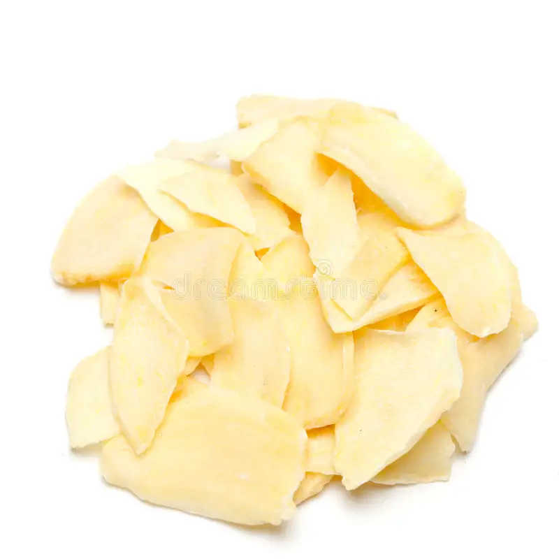 Dried Yellow Fried Garlic Flakes Strong Taste Dehydrated Garlic Flakes