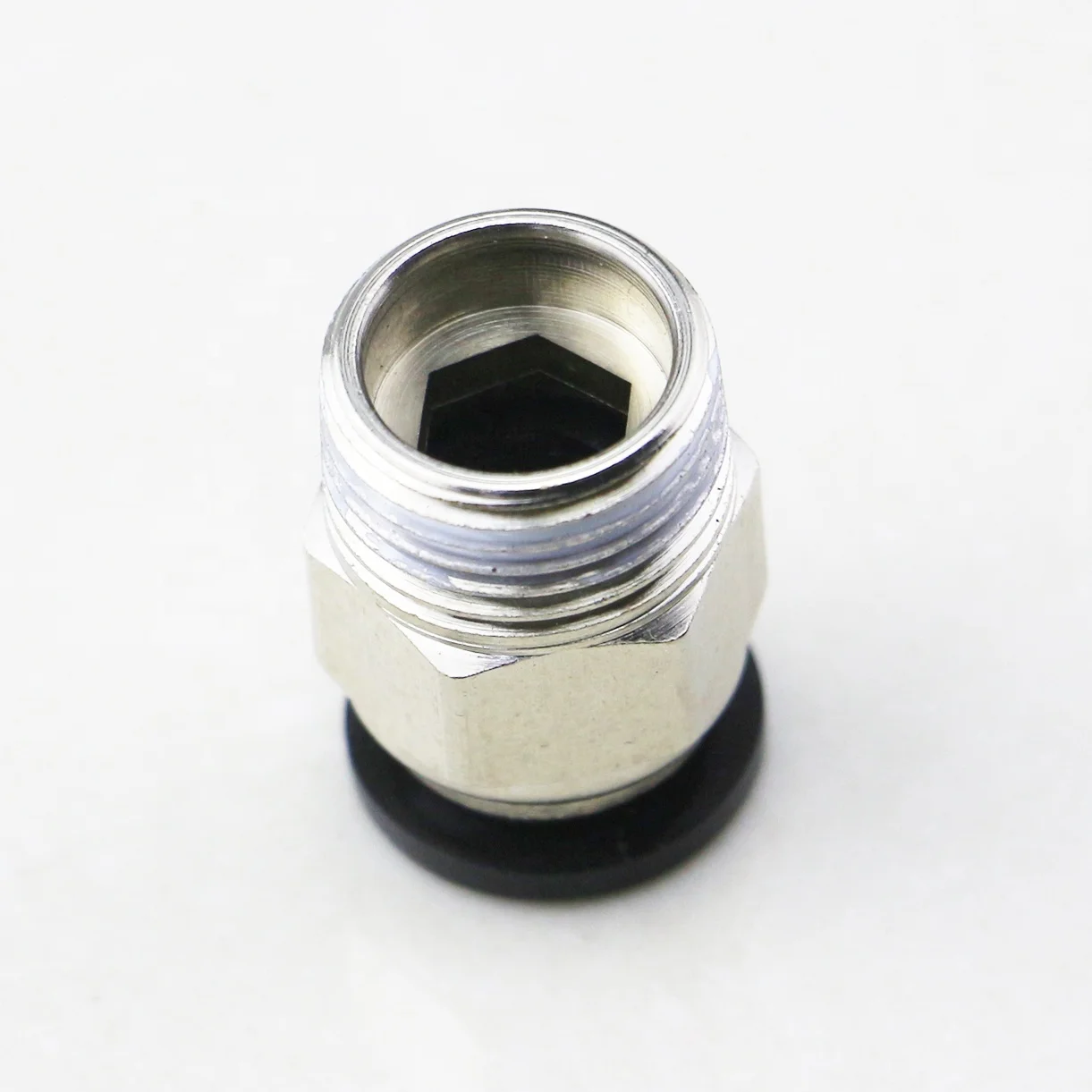 PC 6-01 6-02  8-01 8-02 Brass Nickel Male Pneumatic One Touch Fitting Pneumatic Pipe Air Hose 6mm 8mm Tube Push Straight Fitting