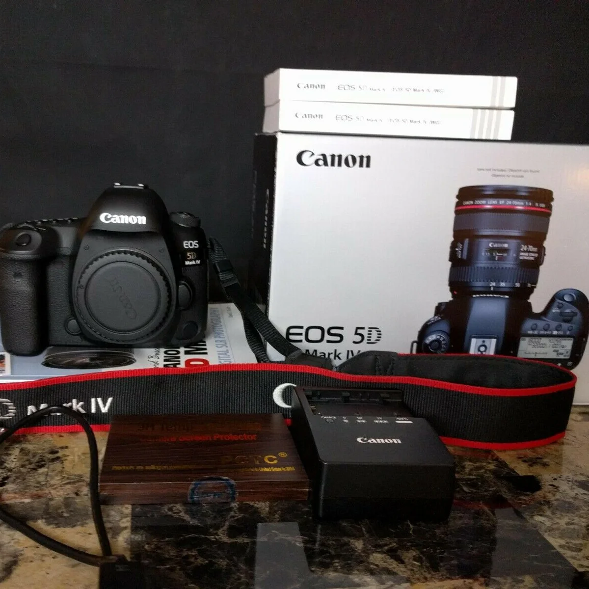 Оптовая продажа для камеры Canon EOS 5D Mark IV DSLR и 24-105 мм f/4L II USM объектив + 64 Гб Профессиональный видеокомплект
