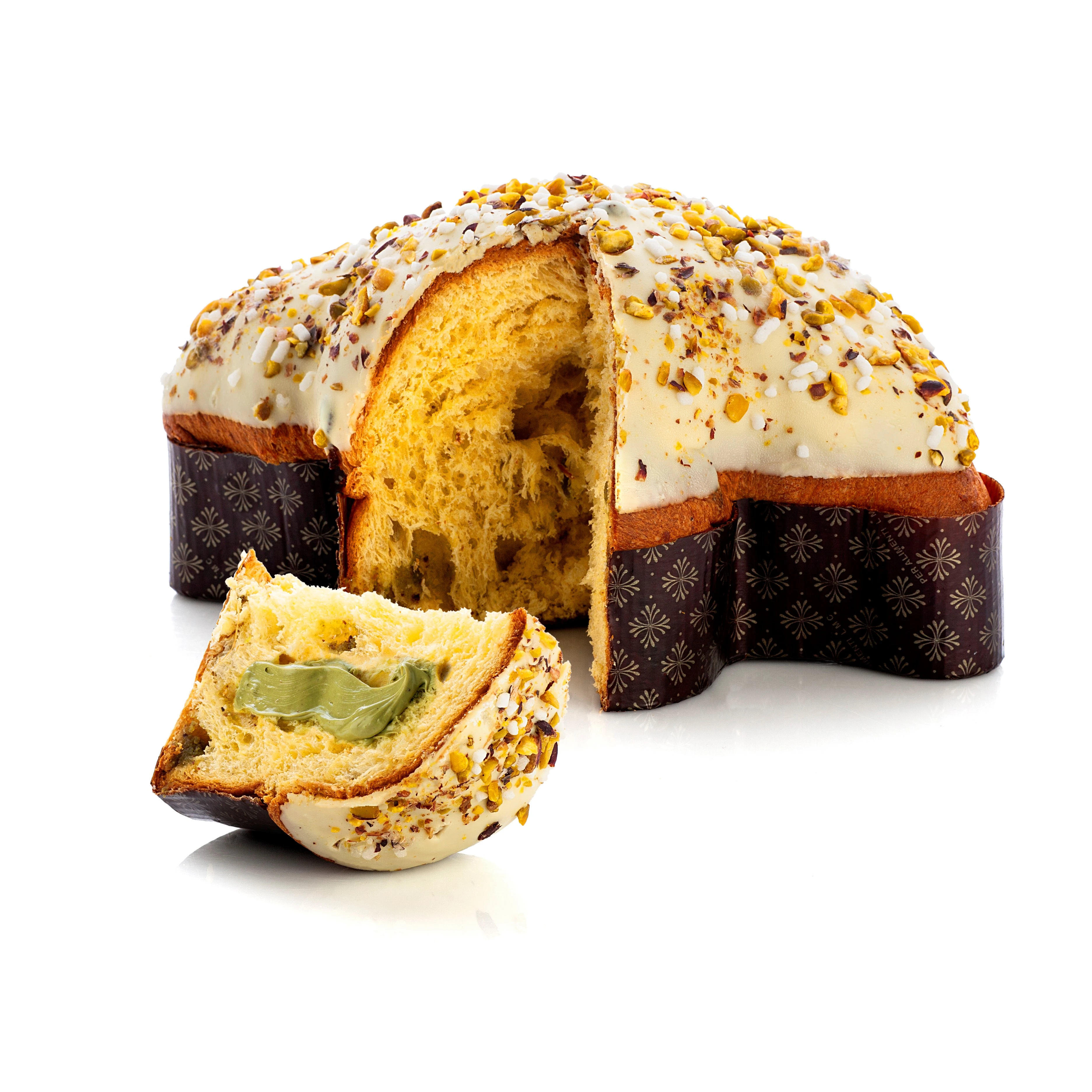 
Italian Easter Pistachio Colomba Cake with Pistachio Cream 1kg for export 