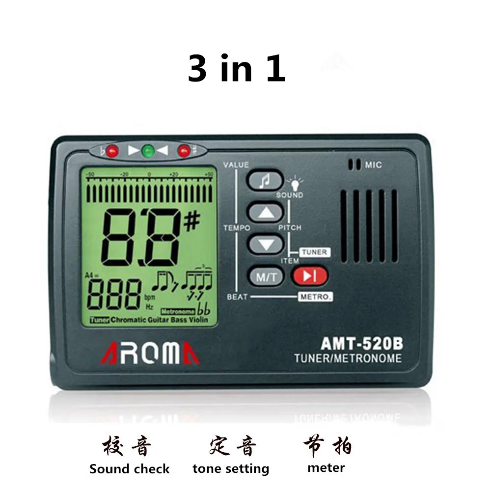 wholesales AMT-520B/AMT-560 guitar  Electronic tuner metronome tone setter 3 in 1