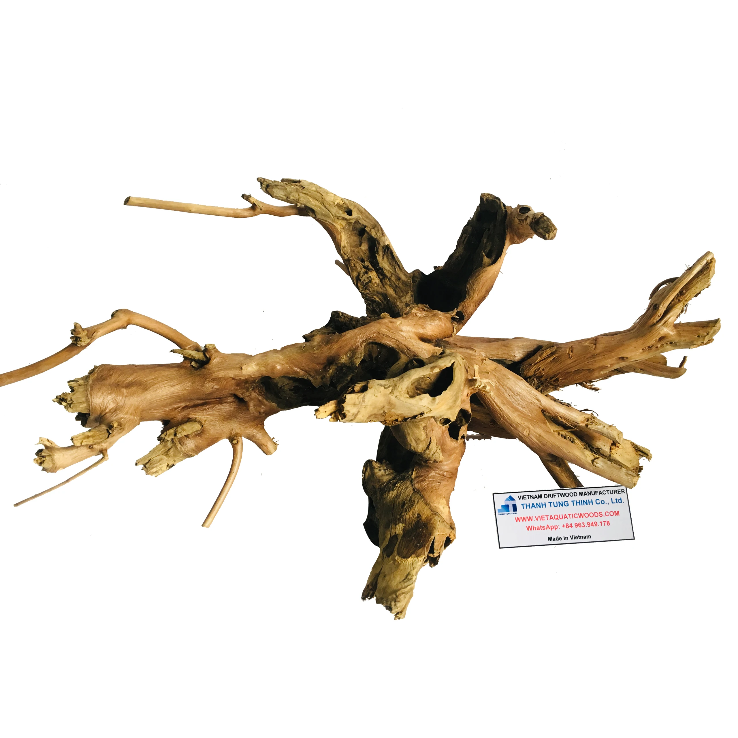 Wholesale 2022 natural aquarium driftwood for aquarium accessories WhatsApp: +84 963 949 178