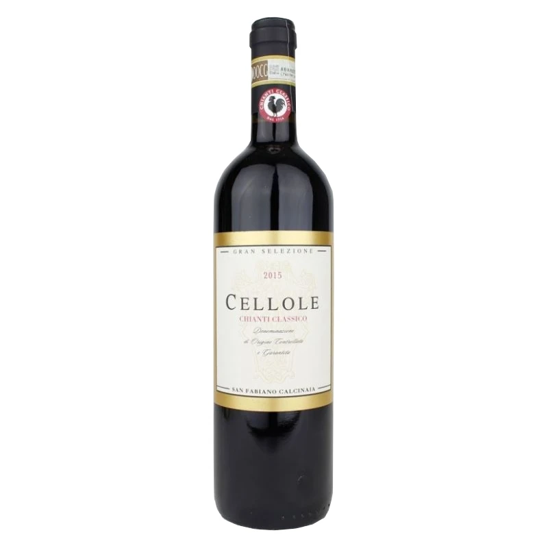 Высококачественное итальянское органическое красное вино Chianti Classico Gran Selezione Cellole DOCG 750 мл