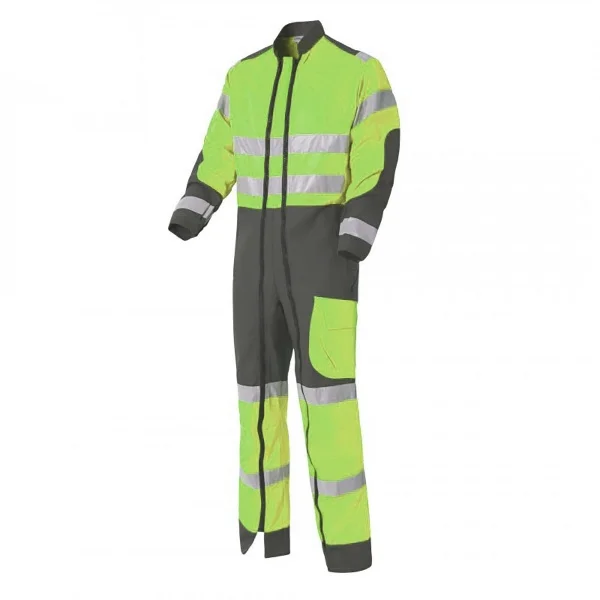 
Luk light double zip coverall Custom workwear full body safety working uniforms 