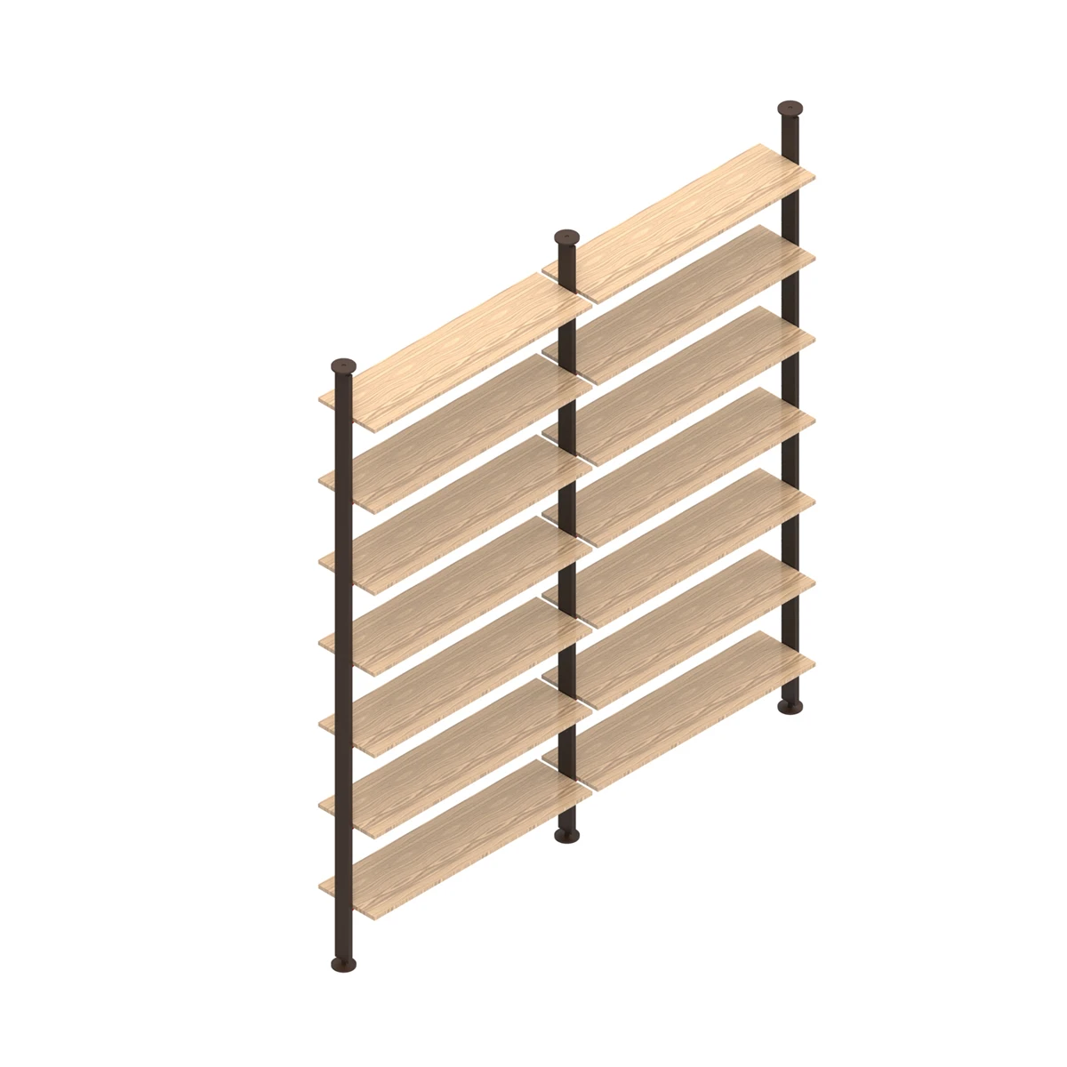 Top quality floor to ceiling room divider bookcase with metal or wooden shelves for home and office