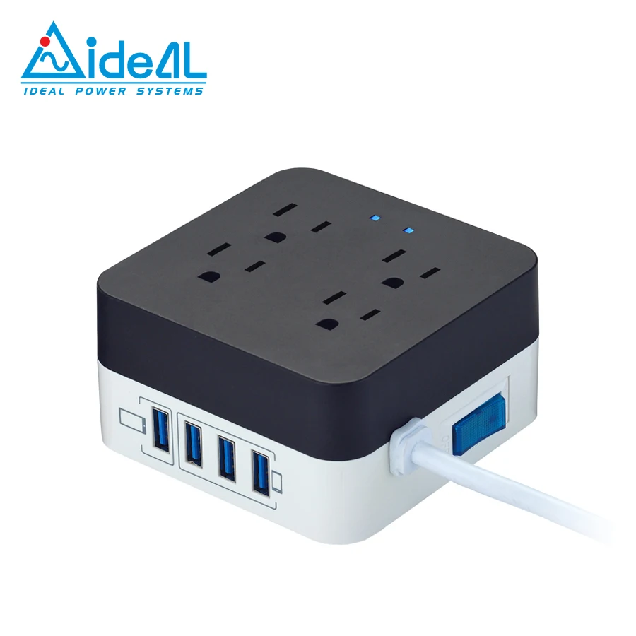 4 шт. сетевой фильтр для розеток США/удлинитель питания с подавлением перенапряжения