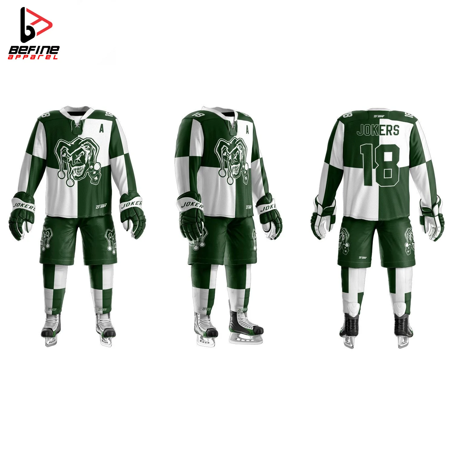 Командная дышащая Джерси для хоккея на поле из 100% полиэстера мужская форма льду с сублимационной печатью.