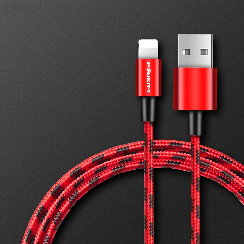 Ni01A Original Mobile Phone Charger 1 2 3 Meter Nylon Braided USB to lightning Fast Charging Data Cable For Apple iPad iPhone