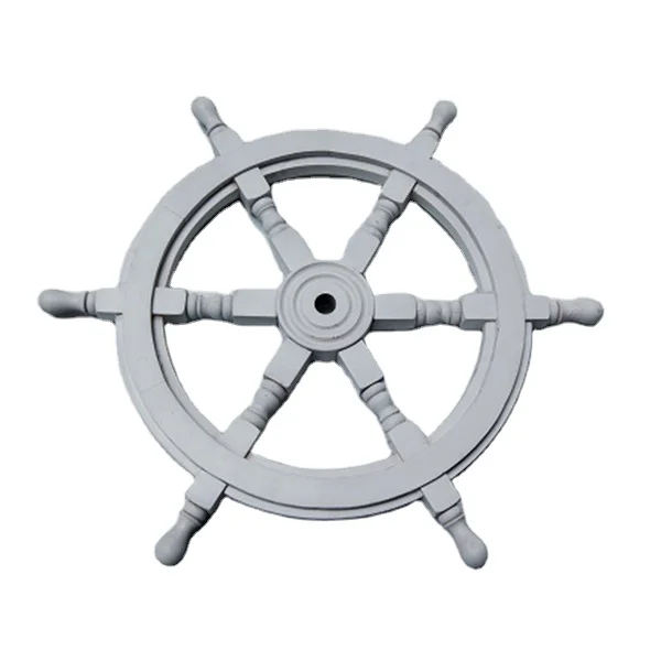 Natural White Color Ship Wheel With Hub And Many Design Ship Starring Wheel For Export Sale And Manufacturing Made in india