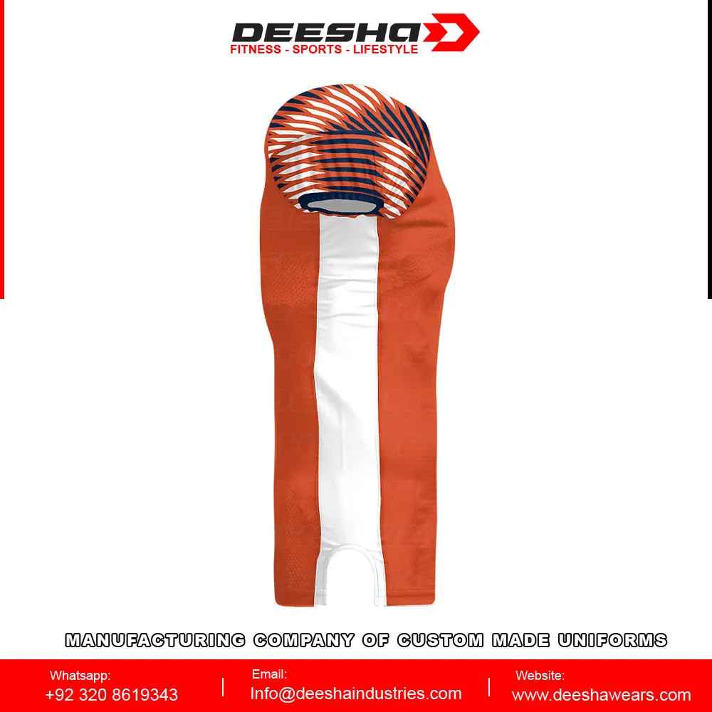 New Collection Custom Made jersey american football Uniform Sublimation Eagle Jersey in Orange