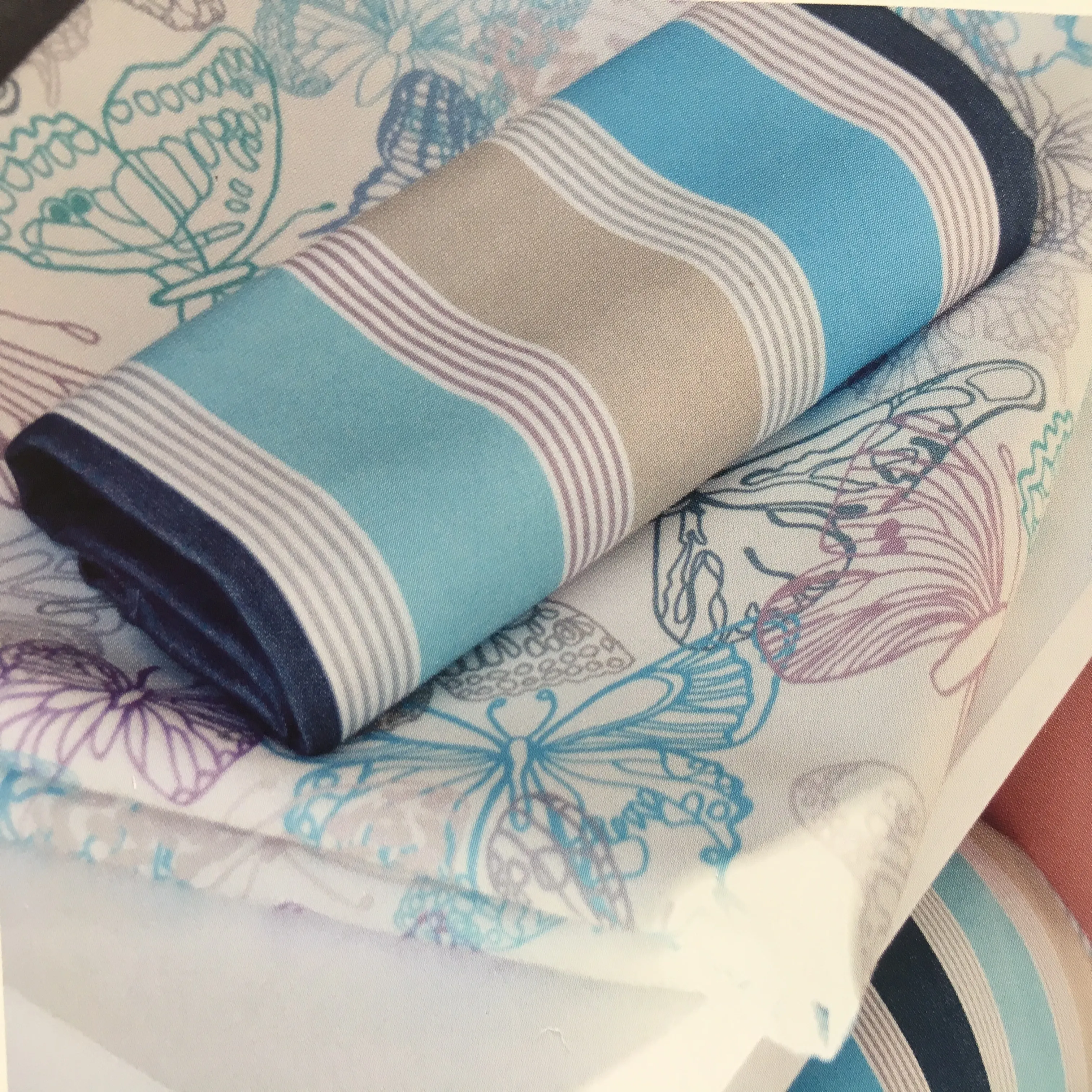 Уличная ткань сиденья 100 раствор окрашенный акриловый простой Водонепроницаемый пляж Gsm стиль узорчатый тент особенность Weig материал пряжи