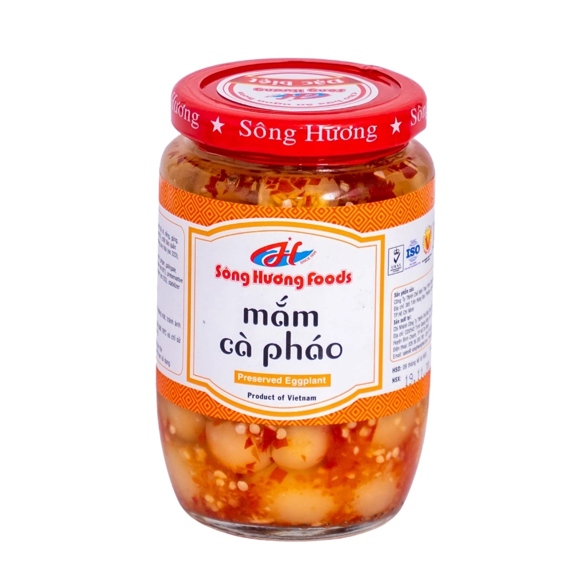 Маринованные креветки и баклажаны 430 г