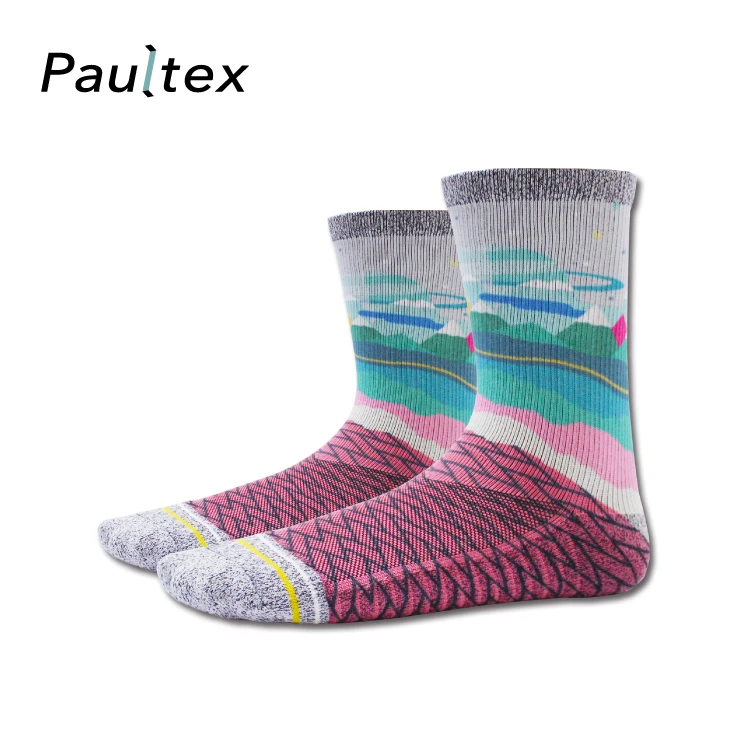 
Recycled yarn Eco friendly Custom 3d Printed Socks 