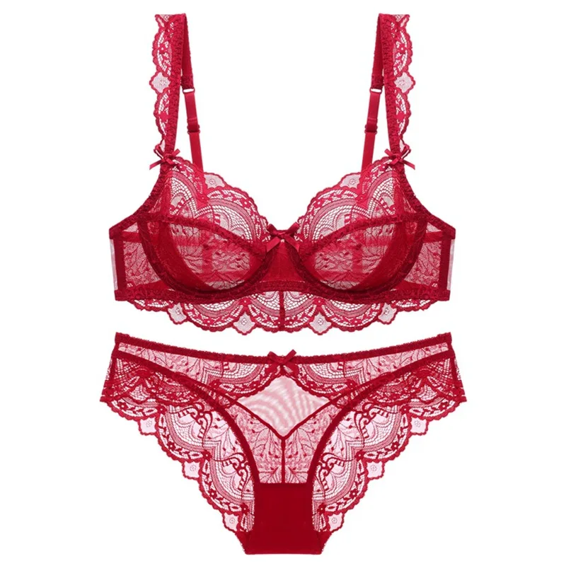 Popular Wholesale Bralette Set Bra Sets & Panties Sexy Bra Hot Sexy Women Underwear Girl Lady 3/4 Cup bra set