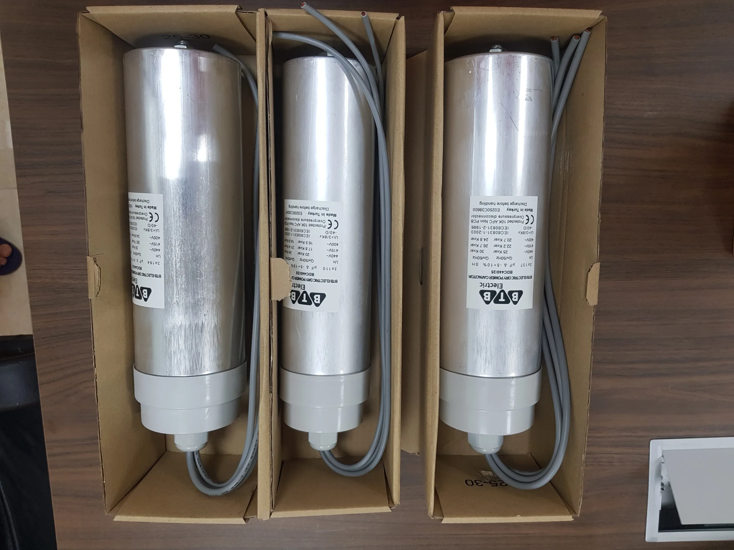 SUPER CAPACITOR BANK  WITH WIRE 15kvar 3 phases 440v  new style  2021  MADE IN TURKEY