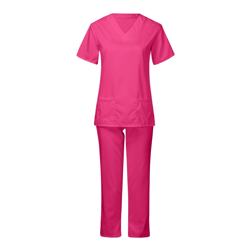 Wholesale High Quality Short Sleeve Clothes Nursing Uniform Health Beauty Work Wear Doctor Medical Clothes Scrubs
