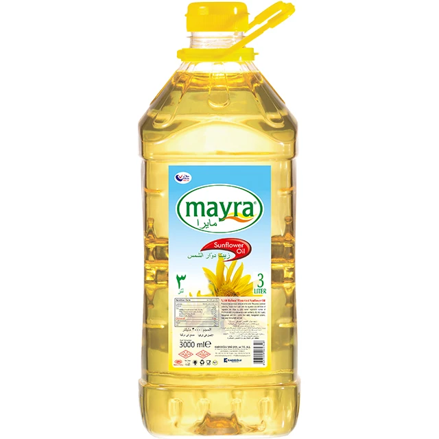 
Чистое подсолнечное масло Mayra 3L, рафинированное подсолнечное масло для домашних животных 