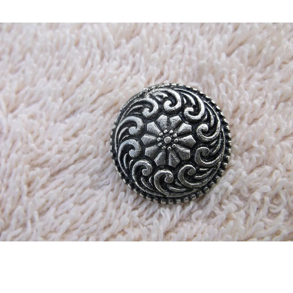 round Brass Shank Buttons with Sustainable Features for Medieval Style Culture