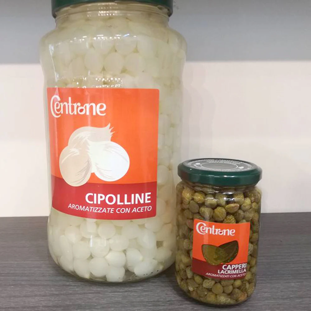 Centrone healthy products Best quality italian sweet little pearl onions wine vinegar aromatized pickled onion