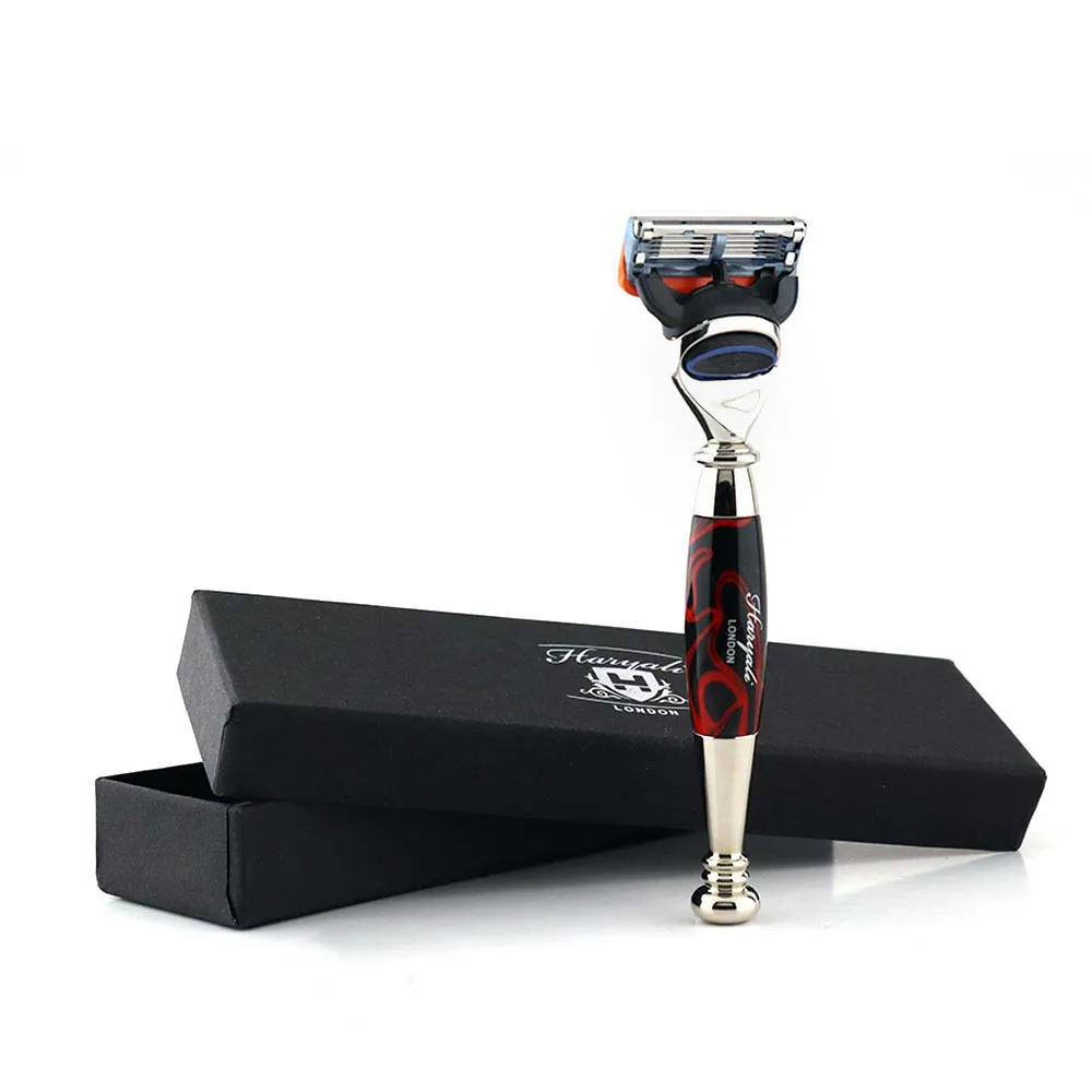 
Men Best 5 Blade Cartridge Shaving Razor with 5 Edge Razor Blades for Perfect Shaving 