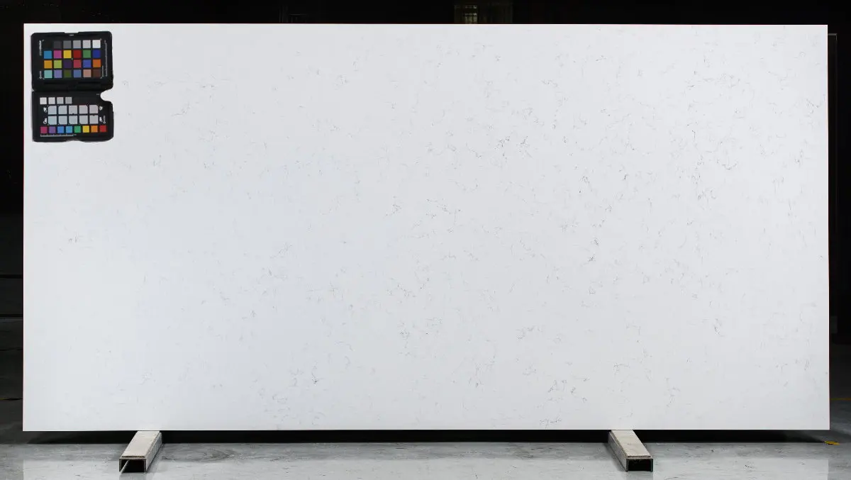 Classic Drift White with Grey Misty Vein ,Blur quartz for any desk surface or interior wall