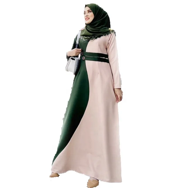 Abaya Muslim Dress High Quality Polyester Dress  Fashion for Women New Type Islamic Clothing Casual Muslimah Dress