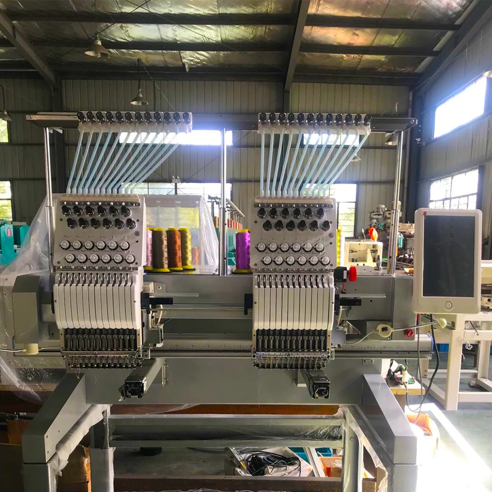 
High quality 18 heads flat portable embroidery machine qualiting prices industrial embroidery machine 