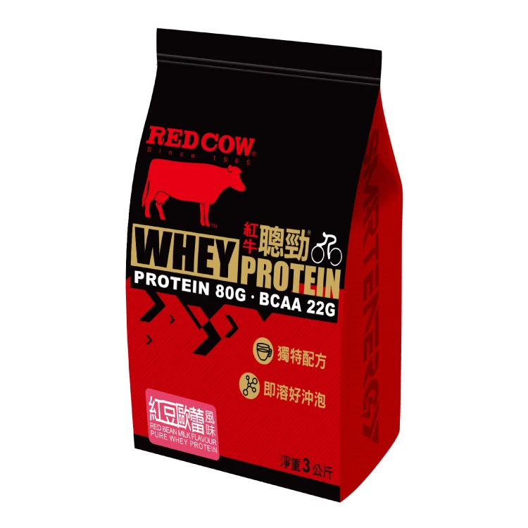 
Factory supply best price whey protein powder Red Bean Milk Flavour 3kg 