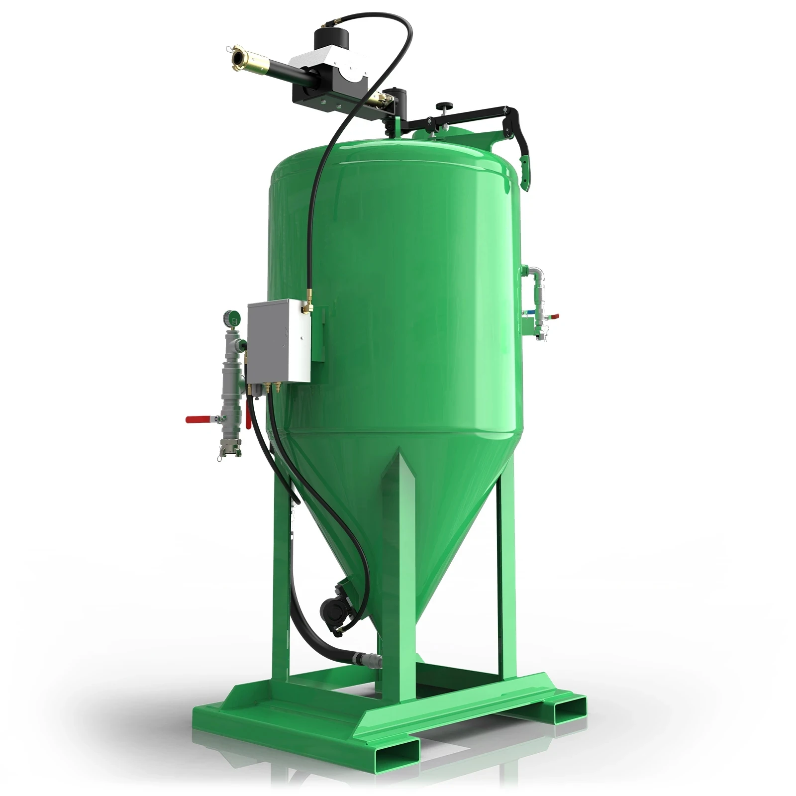 Dustless any color wet sand vapour soda  no pollution high quality blasting mobile machine