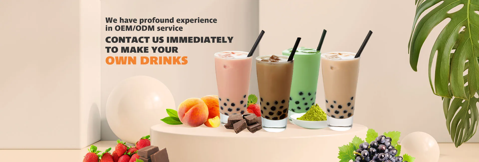 Professional Bubble Tea Ingredient Tapioca Black Pearls for Beverage Store