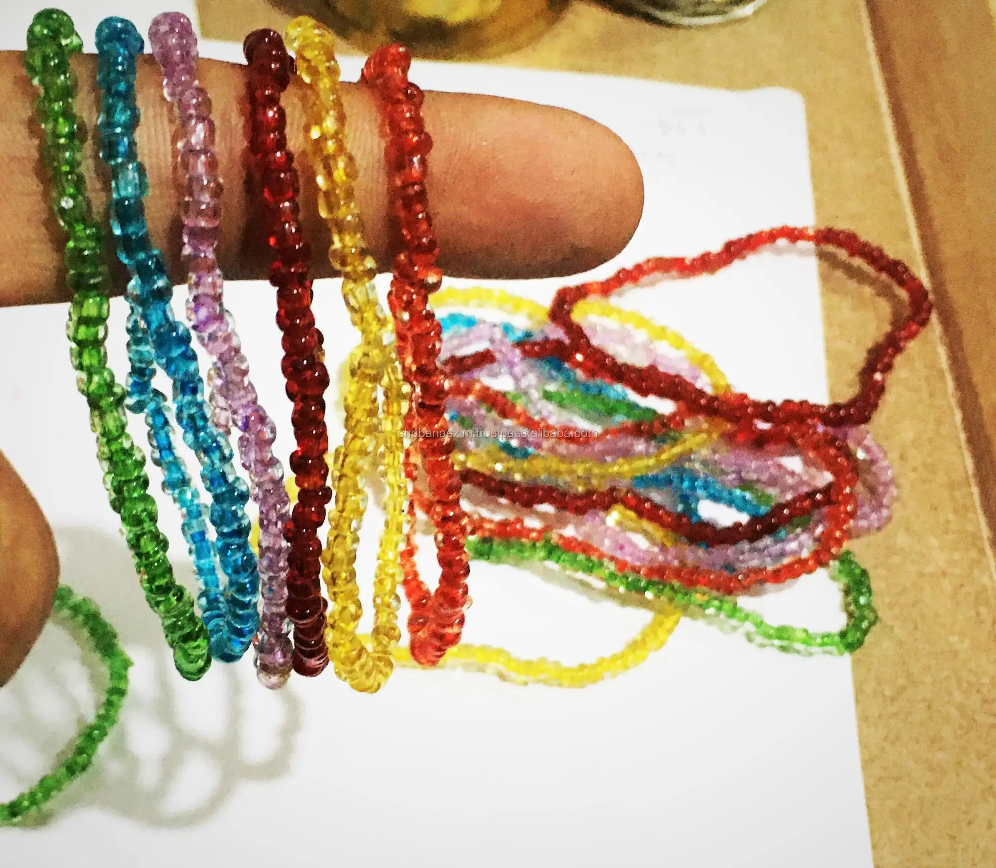 Customized beads bracelets many colors best for gift and promotions for women and girls