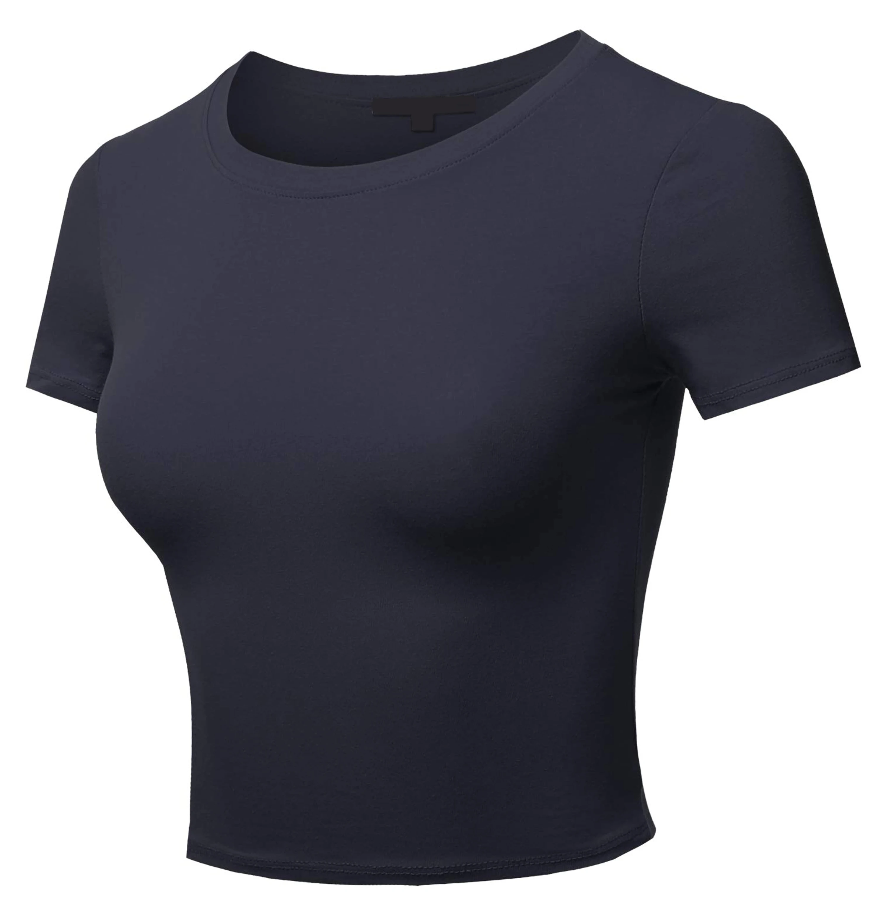 
Wholesale Slogan Graphics printing cheap price affordable rate sexy style Tee Women Crop Top T-Shirts 