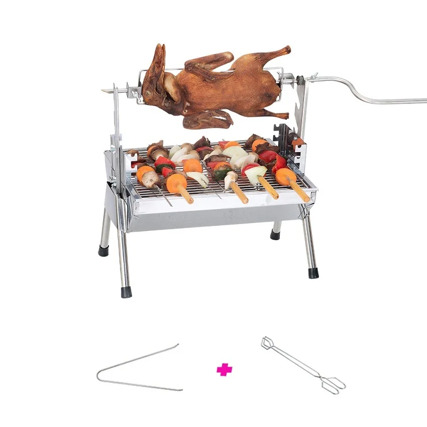 Оптовая продажа Вьетнам лучший поставщик вертикальный вращающийся гриль для барбекю из нержавеющей стали с мотором по хорошей заводской цене