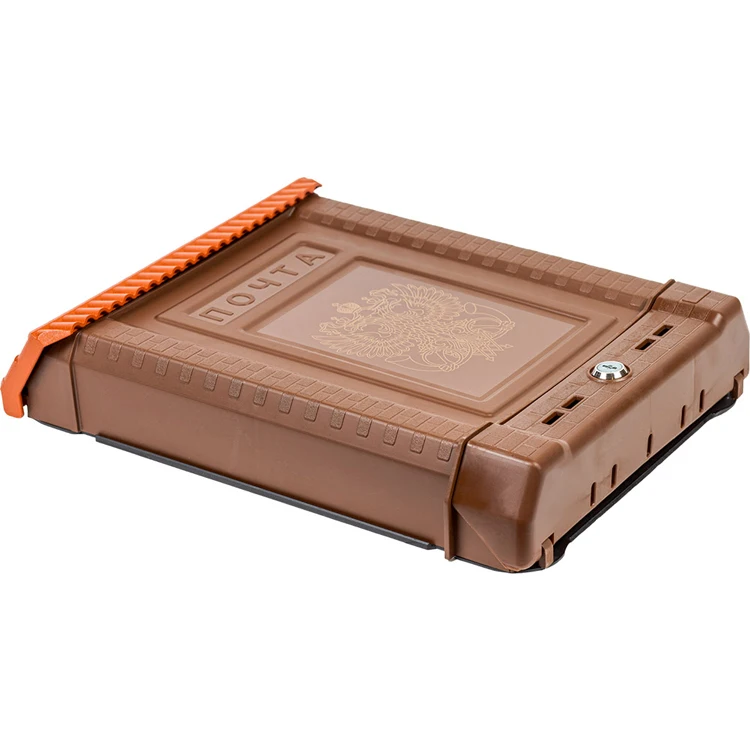 
Reliable plastic outdoor mailbox with a lock bright color, plastic mailbox 