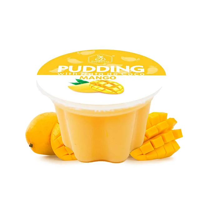Пудинг со вкусом манго по заводской цене, Nata de Coco, выжимаемый из натурального сока манго, без искусственных подсластителей, быстрая доставка