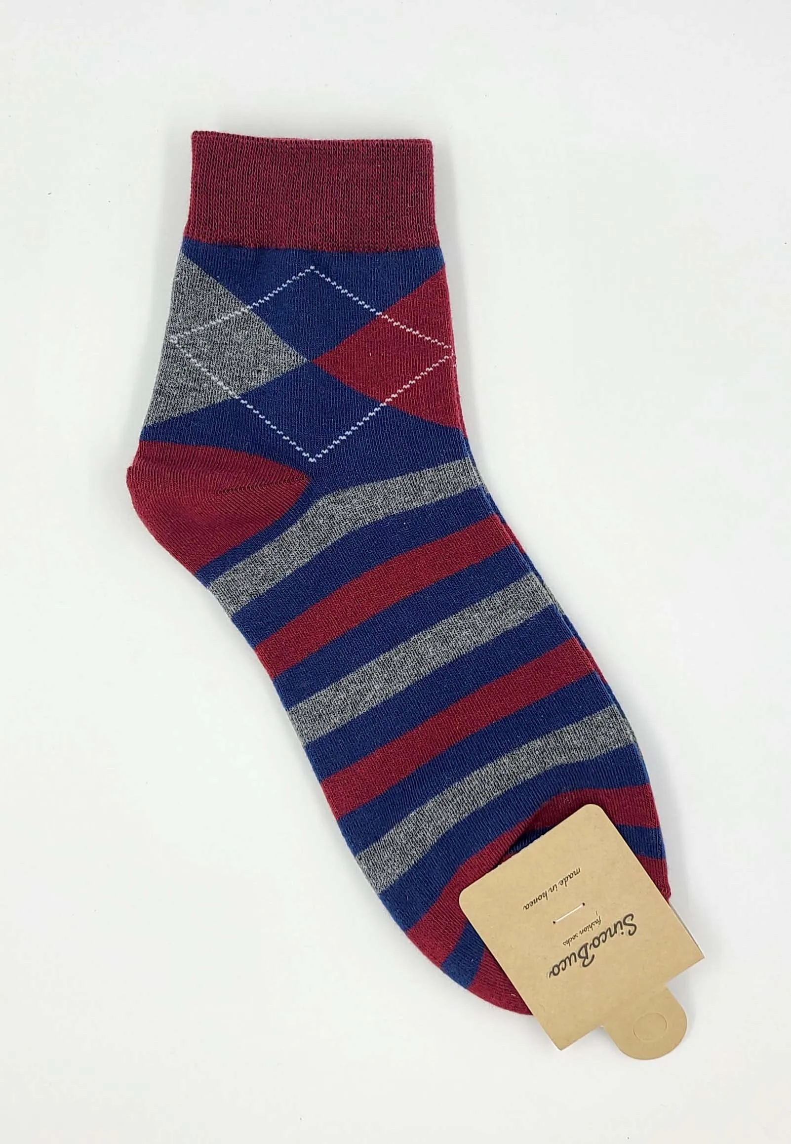 OEM Korean High Quality Custom Designer Fashion Men Ankle Socks