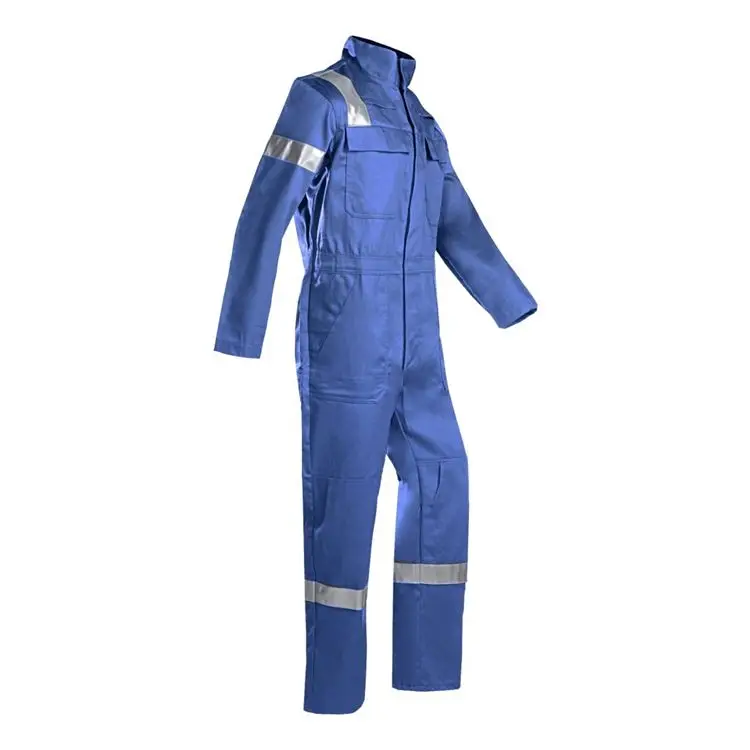PK High Quality 100% Cotton Reflective Safety Mining Welder Welding Fire Proof Flame Retardant Anti Static Coverall with zip
