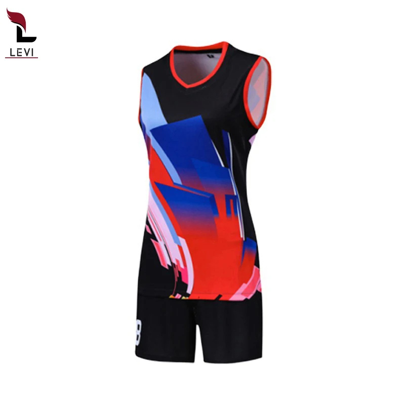 Custom Girls Volleyball Uniforms Designs Printed Volleyball Jerseys