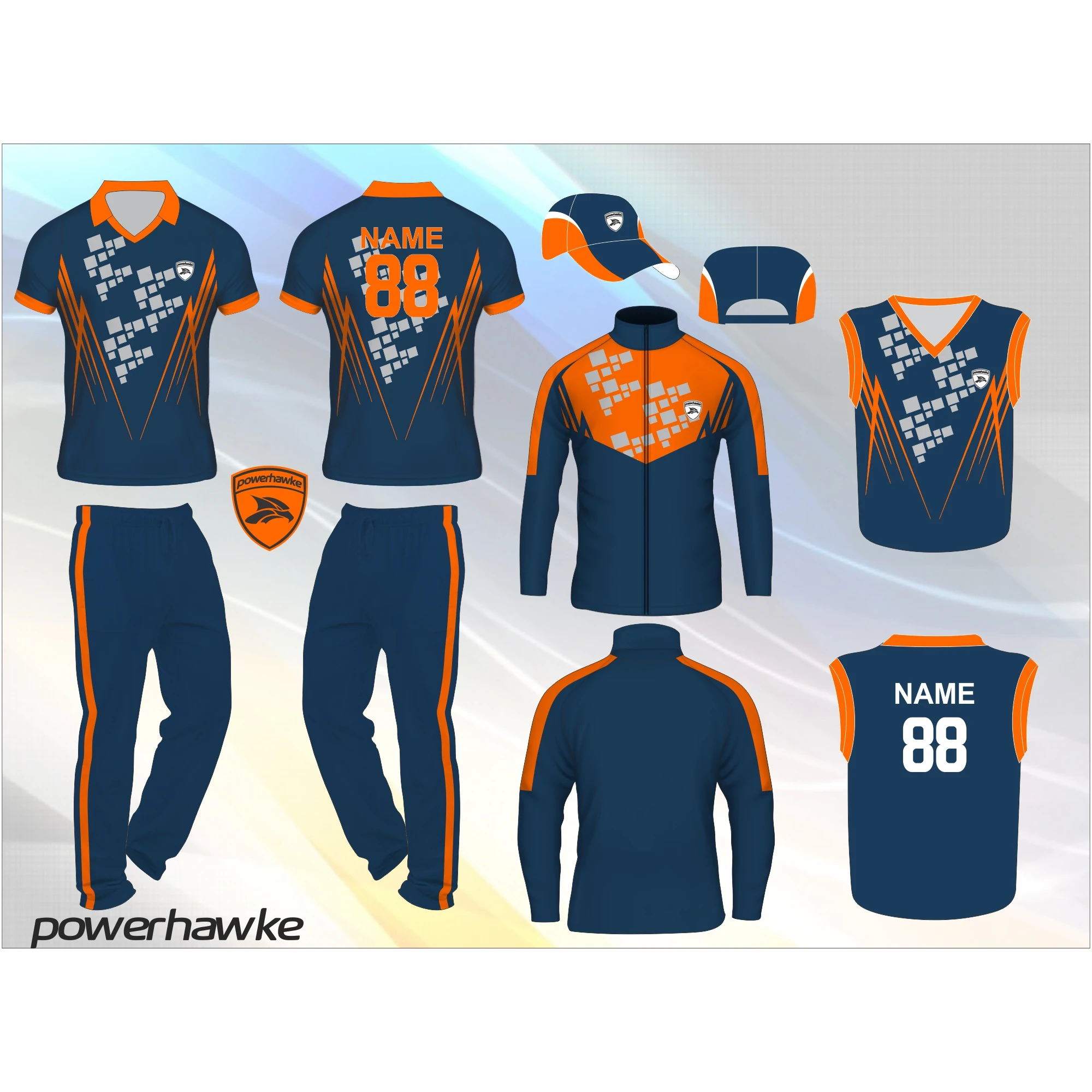 Custom sports t shirt designs cricket jersey uniform