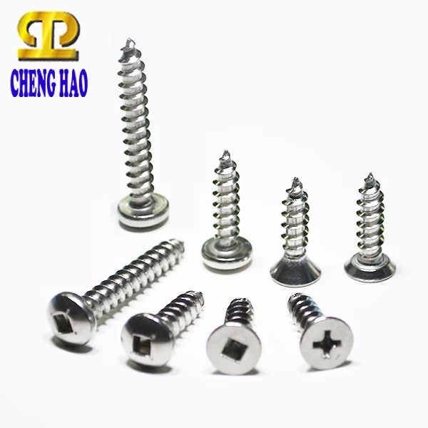 Torx 6-Lobe Flat Pozi Head Chipboard Stainless Steel Fastener SS304 Screw