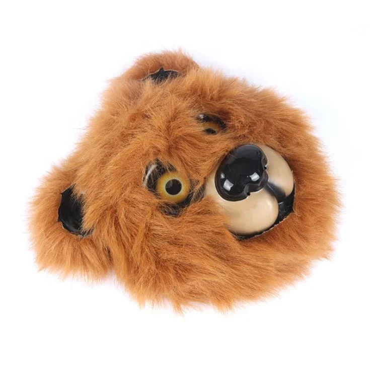 Vietnam High Quality EVA PVC Velvet Party Halloween Animal Lion Mask Head