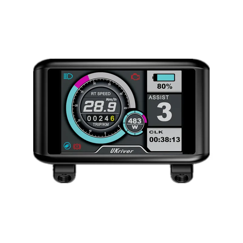 Измеритель для электровелосипеда, индивидуальный протокол, другие запчасти для электровелосипеда TFT UKC1 72 в, цветной дисплей