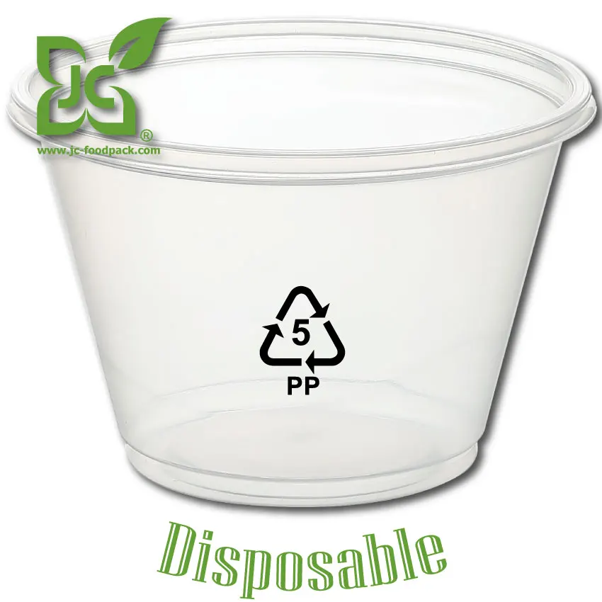 take away plastic yogurt container with clear lid
