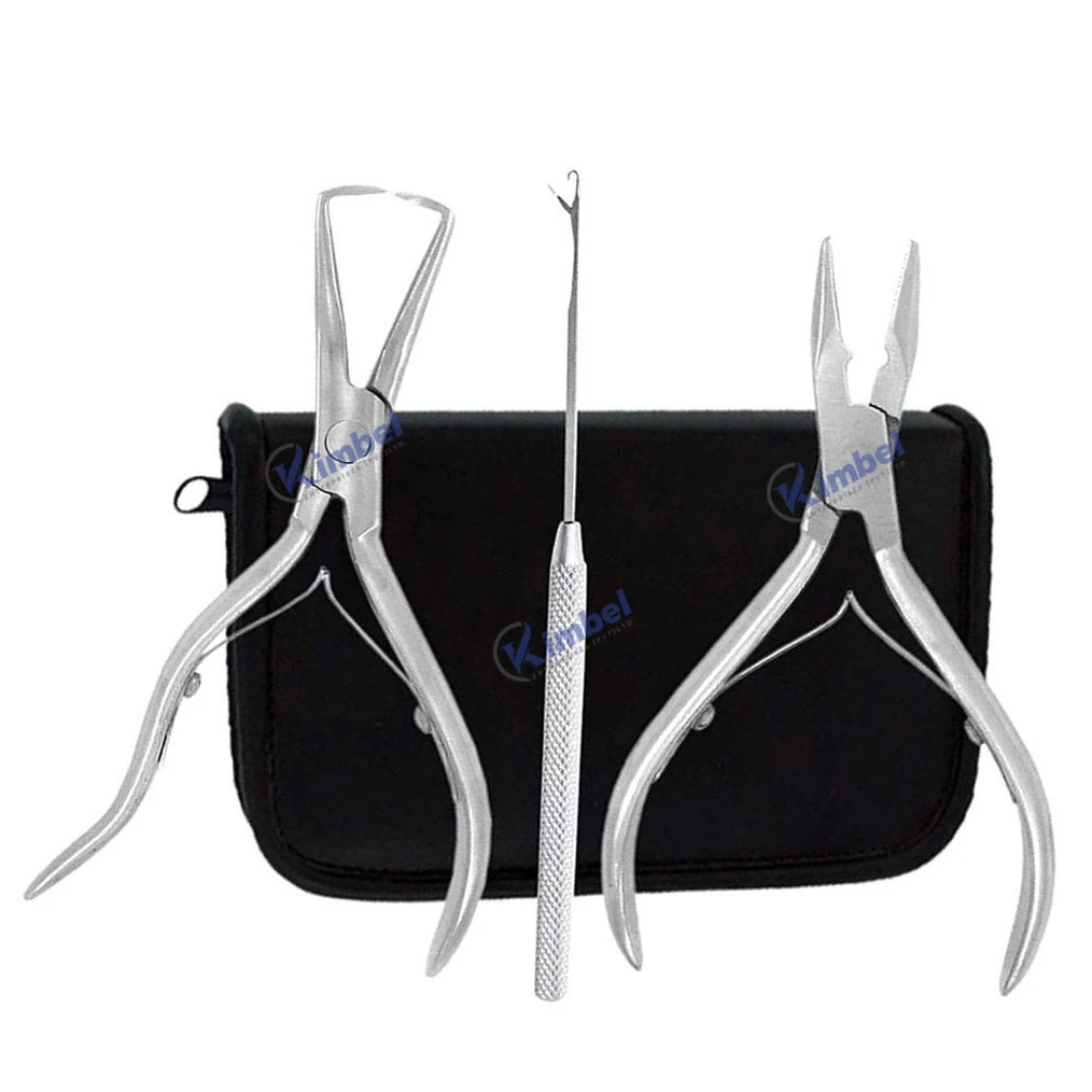 Professional Hair Extension Tools Hot Sale Stainless Steel All Kinds Hair Extension Pliers Sets Kit