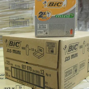 Original BIC Classic Lighters J25/J26,Disposable or Refillable Big Bic Lighters J5,J6,J23,J25,J26