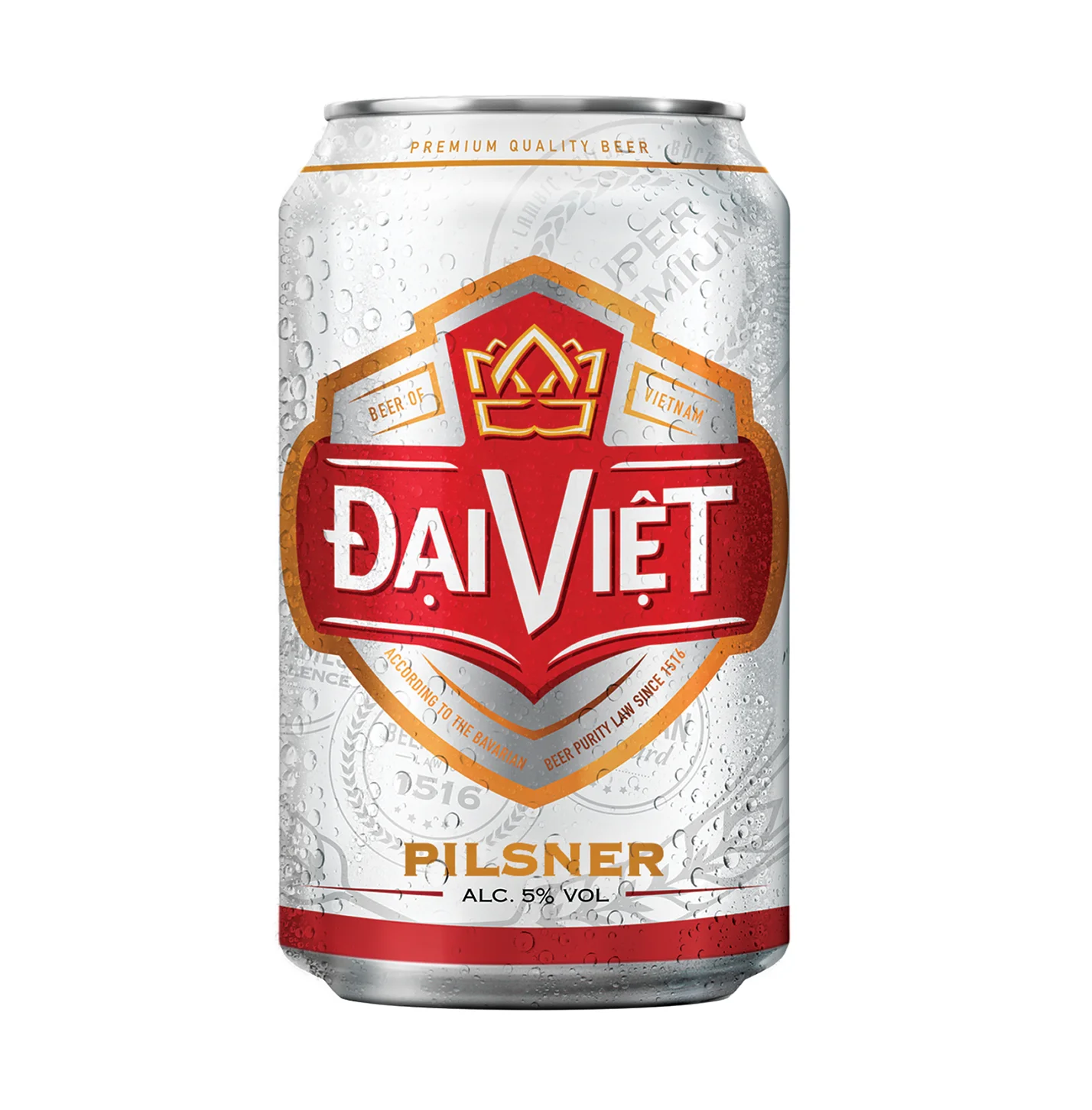 Легкий пивной лагер упакованный в алюминиевую баночку/бутылку объемом 330-500 мл Alc 4.7% срок годности 12 месяцев происхождение из Вьетнама