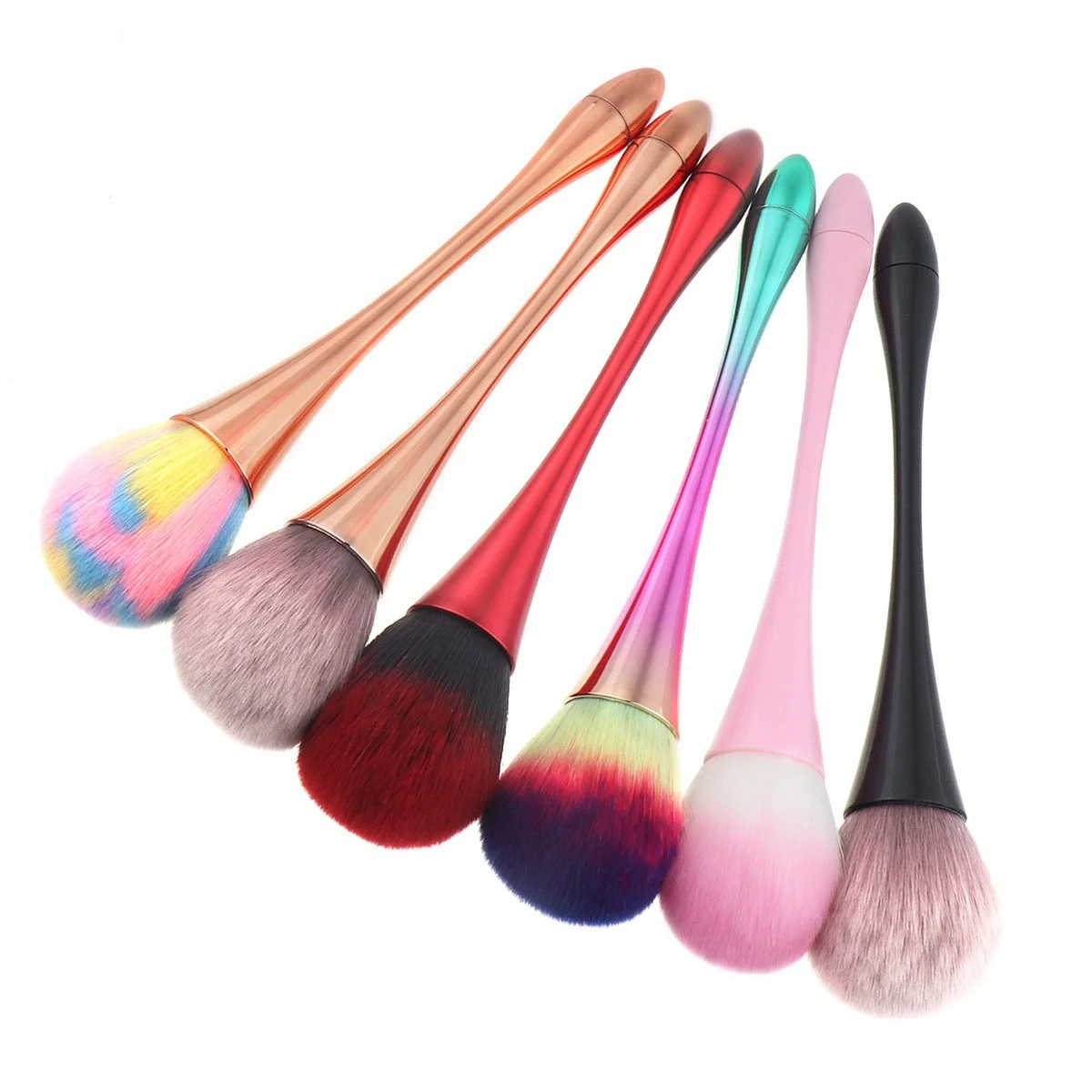 
TKL Vegan Makeup Custom Logo Loose gel powder 3d removal wholesale Supply dust nail art brush 